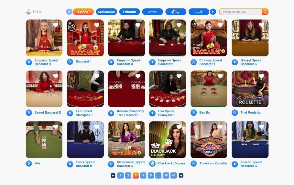 Play Live Casino on Mobile